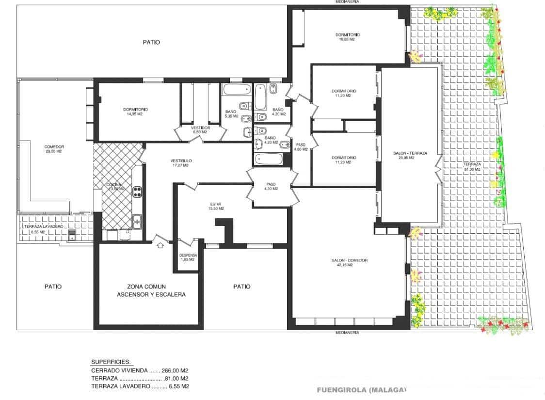 5 soveværelse Penthouse til leje i Fuengirola - € 3.000 (Ref: 8572486)