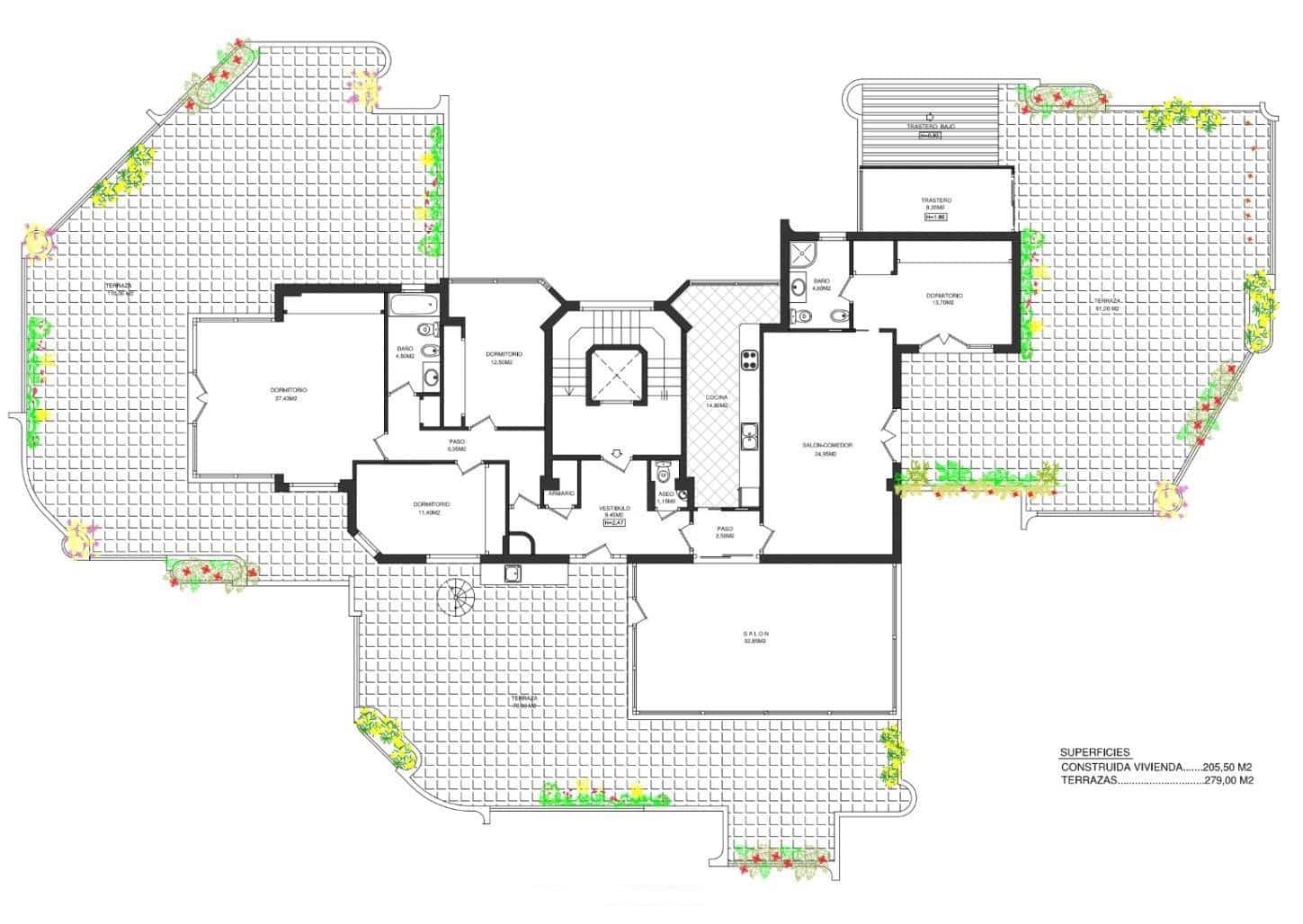 5 soveværelse Penthouse til leje i Fuengirola - € 4.000 (Ref: 8874700)