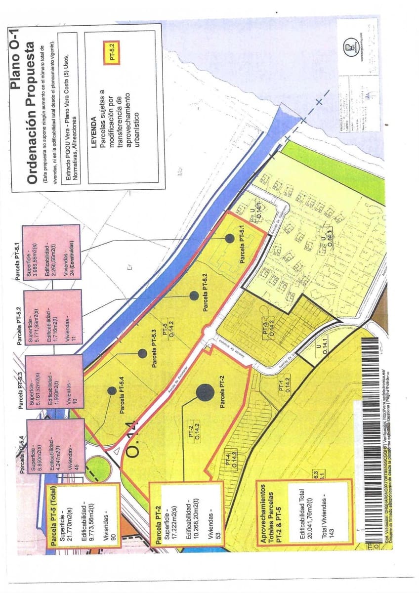 Byggegrund til salg i Vera - € 2.580.000 (Ref: 9048679)