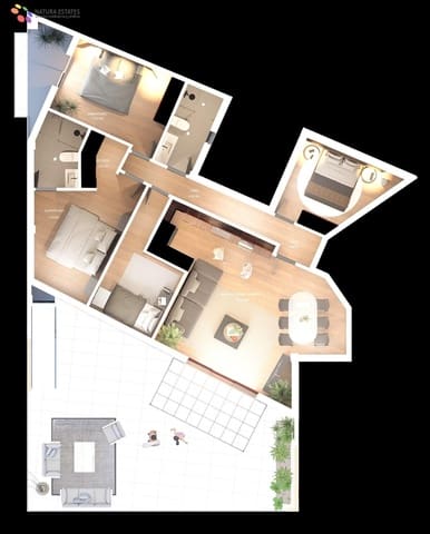 4 sypialnia Penthouse na sprzedaż w Vera z garażem - 285 000 € (Ref: 9627454)
