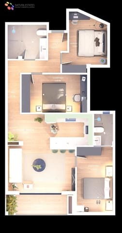 3 sovrum Lägenhet till salu i Vera med garage - 130 000 € (Ref: 9721649)