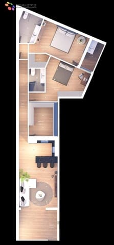 2 slaapkamer Appartement te koop in Vera met garage - € 140.000 (Ref: 9721649)