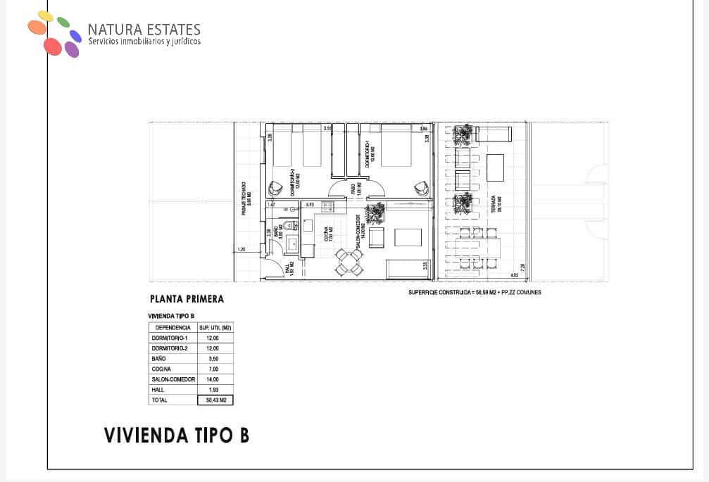 2 makuuhuone Huoneisto myytävänä paikassa Vera mukana uima-altaan - 280 000 € (Ref: 9783104)