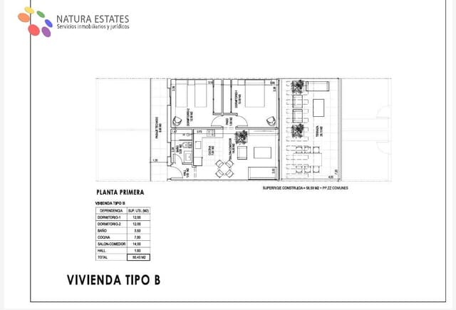 2 makuuhuone Huoneisto myytävänä paikassa Vera mukana uima-altaan - 280 000 € (Ref: 9783104)
