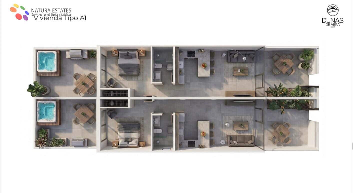 1 makuuhuone Huoneisto myytävänä paikassa Vera mukana uima-altaan - 230 000 € (Ref: 9783105)