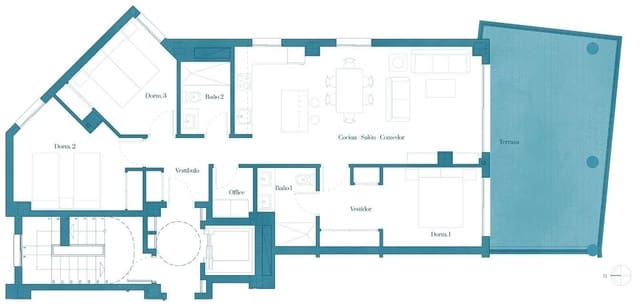 3 Zimmer Apartment zu verkaufen in Las Lagunas de Mijas, Mijas mit Pool Garage - 470.900 € (Ref: 6618617)