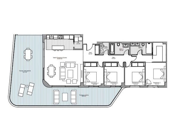 Piso de 4 habitaciones en Torremolinos en venta con piscina garaje - 1.650.000 € (Ref: 6877740)