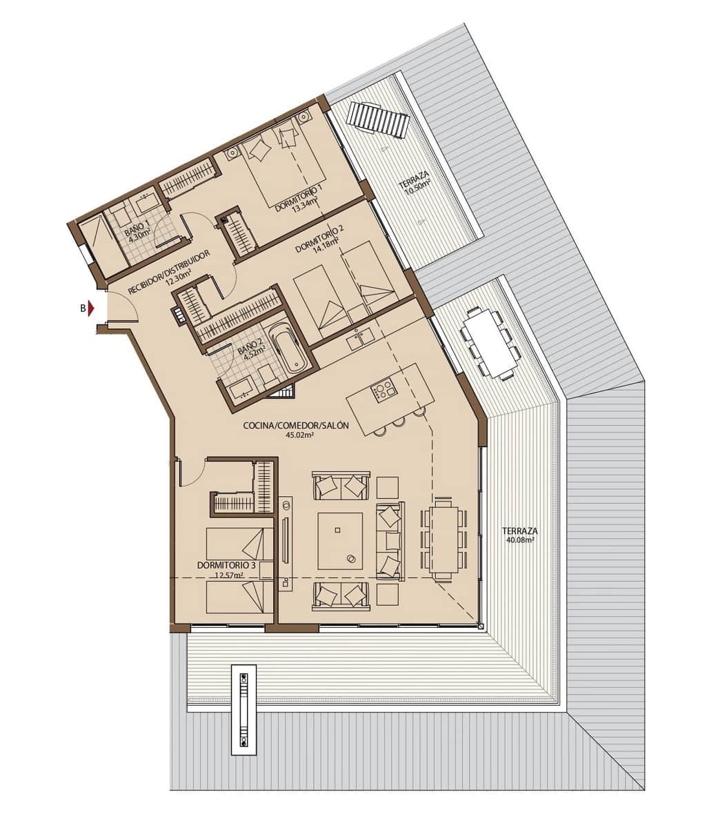 3 bedroom Penthouse for sale in Fuengirola with pool garage - € 630,000 (Ref: 7079589)