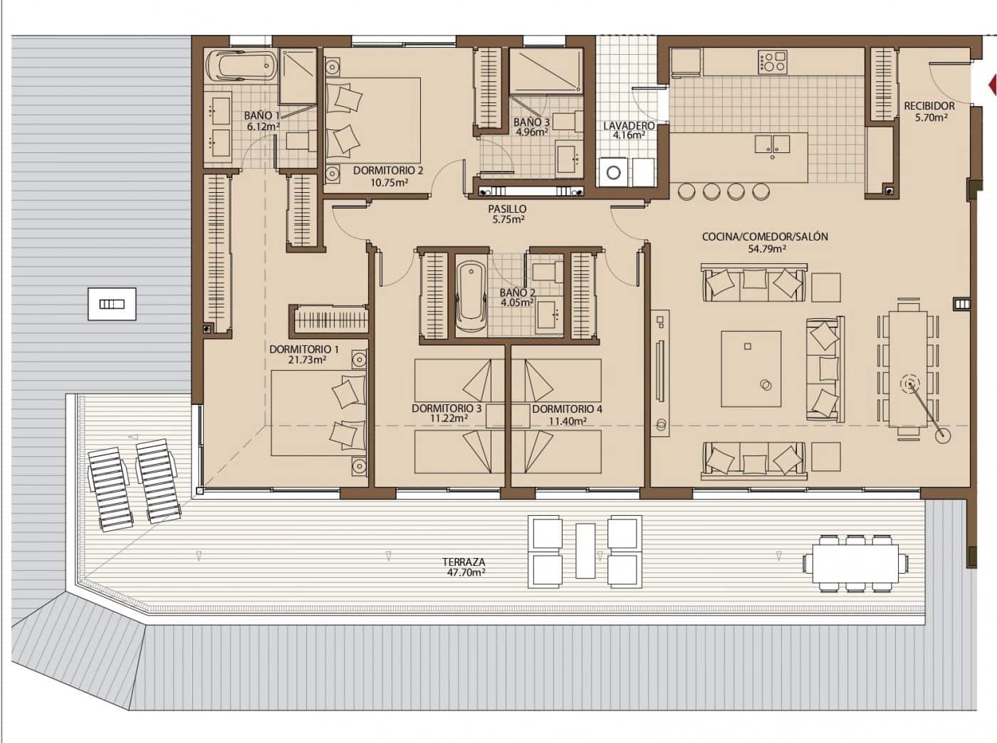 4 quarto Penthouse para venda em Fuengirola com piscina garagem - 632 000 € (Ref: 7079590)