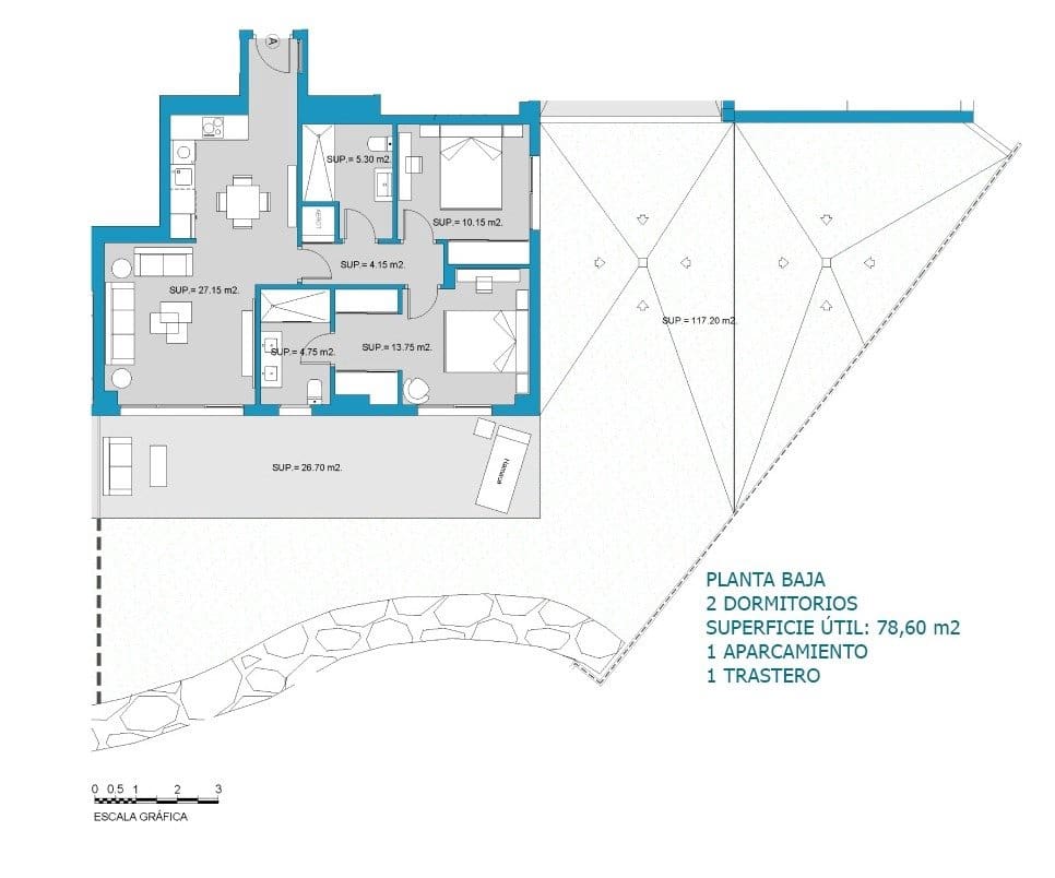 2 soverom Leilighet til salgs i Las Lagunas de Mijas med svømmebasseng garasje - € 405 000 (Ref: 7175519)