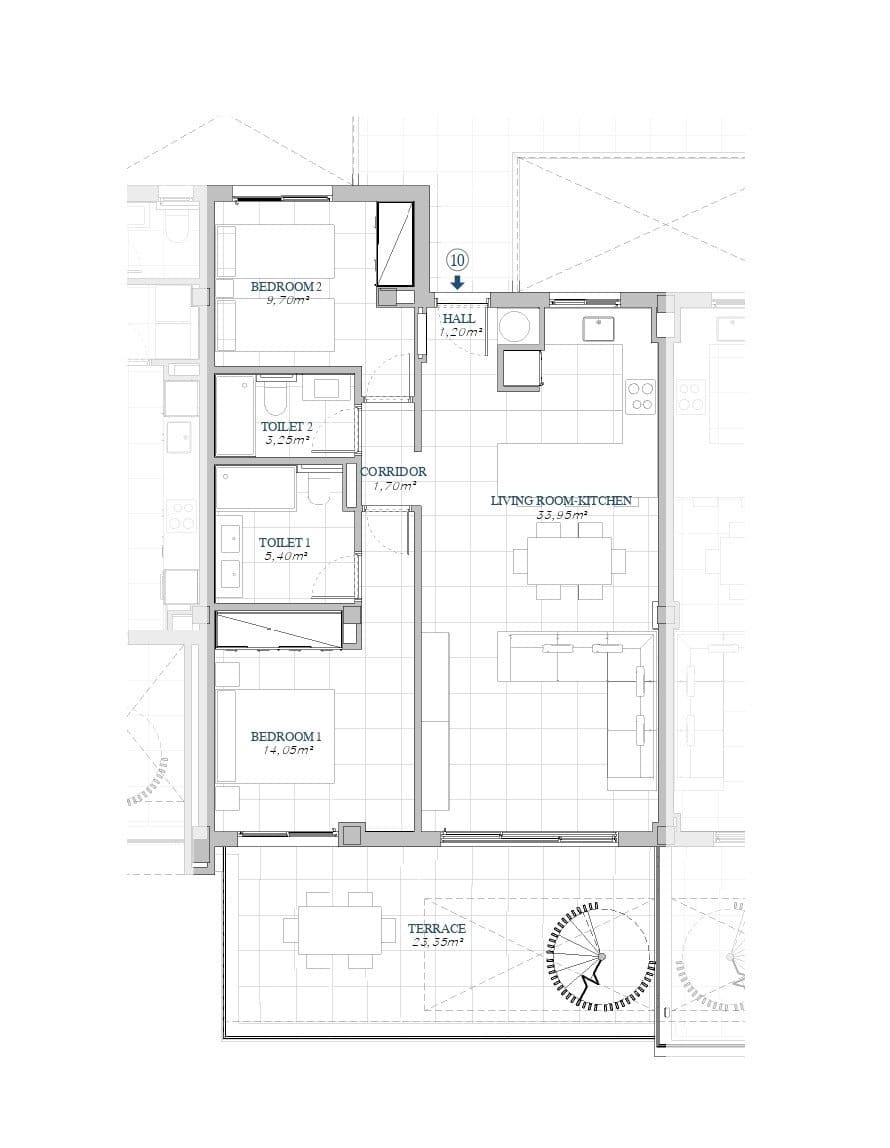 Ático de 2 habitaciones en Fuengirola en venta con piscina garaje - 795.000 € (Ref: 8108898)