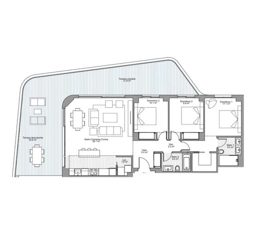 Piso de 3 habitaciones en Torremolinos en venta con piscina garaje - 1.400.000 € (Ref: 8108933)