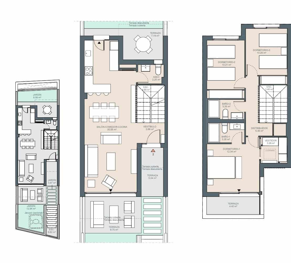4 soveværelse Rækkehus til salg i Rincon de la Victoria med swimmingpool garage - € 705.000 (Ref: 8109602)