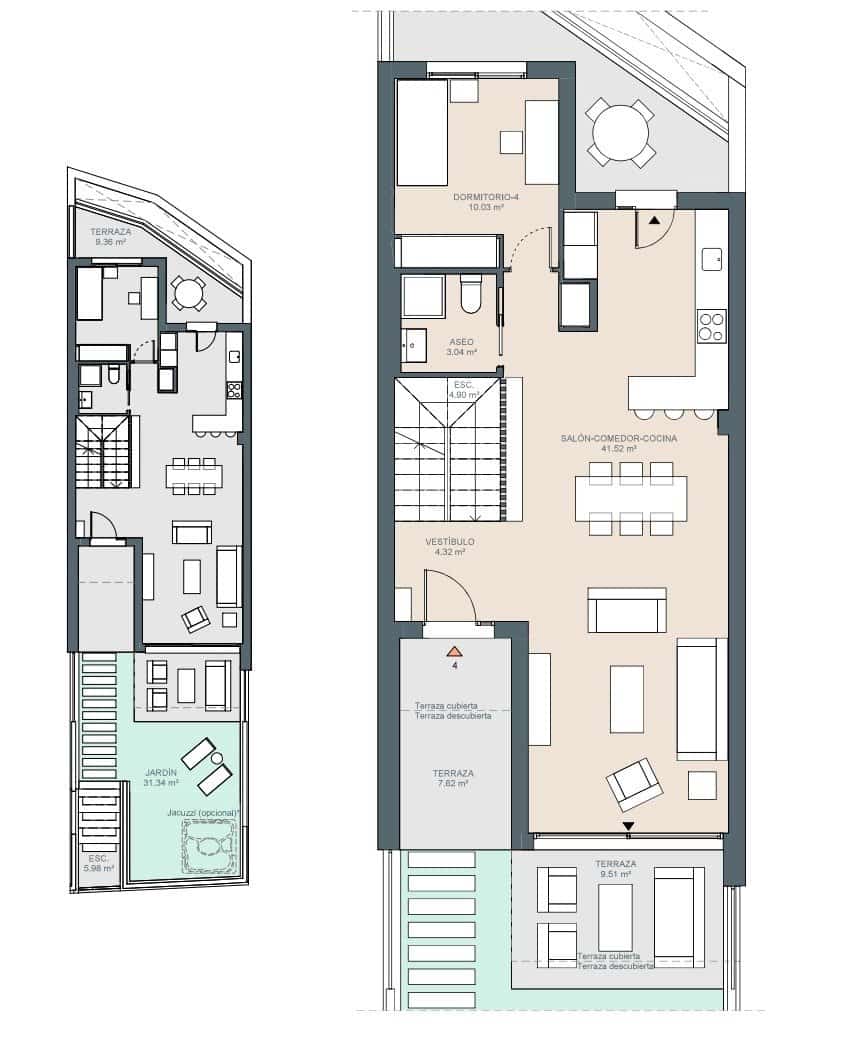 4 slaapkamer Rijtjeshuis te koop in Rincon de la Victoria met zwembad garage - € 635.000 (Ref: 8109603)