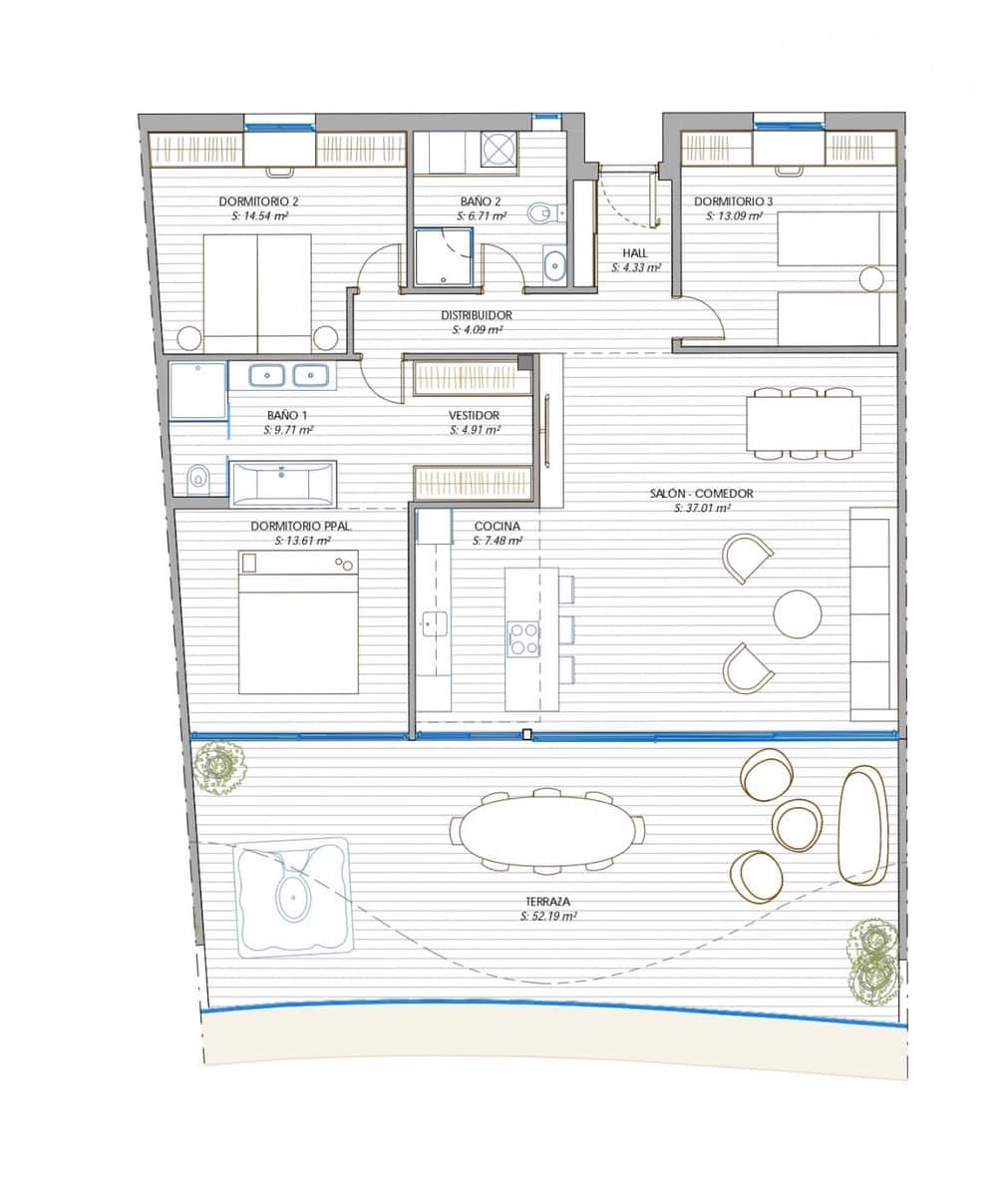 3 soverom Penthouse til salgs i Fuengirola med svømmebasseng garasje - € 1 350 000 (Ref: 8109615)