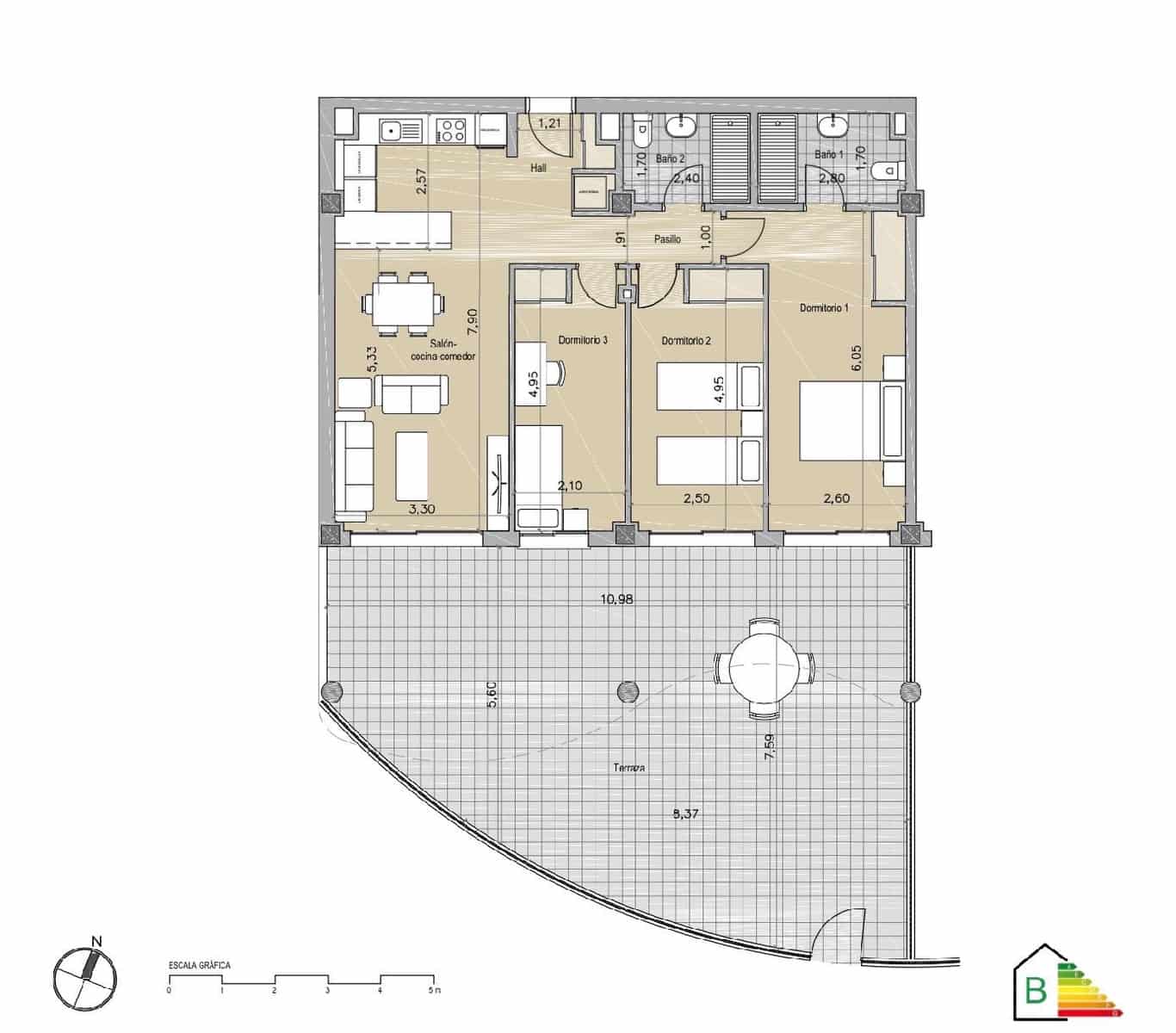 3 bedroom Flat for sale in Benalmadena with pool garage - € 443,300 (Ref: 8109634)