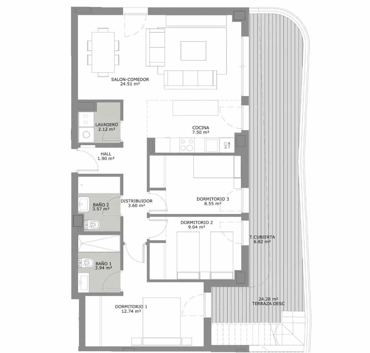 3 camera da letto Appartamento in vendita in Fuengirola con piscina garage - 439.950 € (Rif: 8109639)