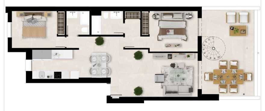 3 soverom Penthouse til salgs i Estepona med svømmebasseng garasje - € 350 000 (Ref: 8421233)