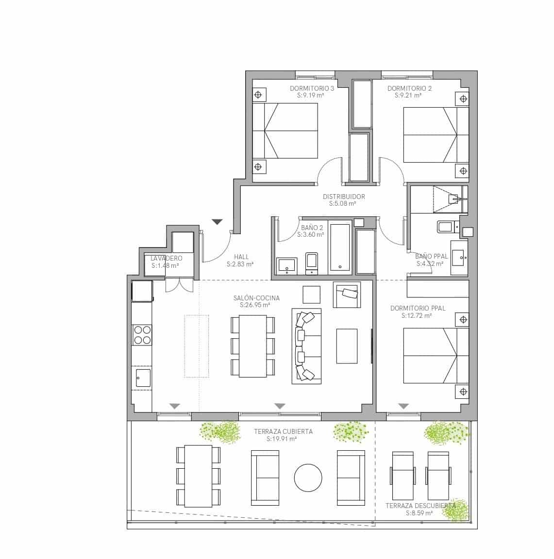 3 slaapkamer Appartement te koop in Rincon de la Victoria met zwembad garage - € 477.000 (Ref: 8580055)