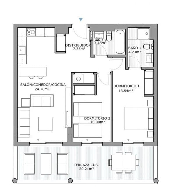 Apartamento de 2 habitaciones en Estepona en venta con piscina garaje - 330.000 € (Ref: 8780068)