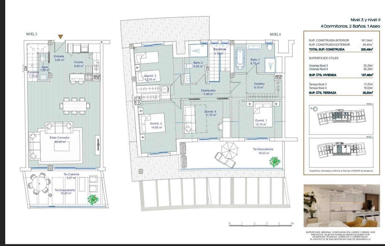 3 soveværelse Lejlighed til salg i Torrequebrada - € 895.000 (Ref: 8798881)