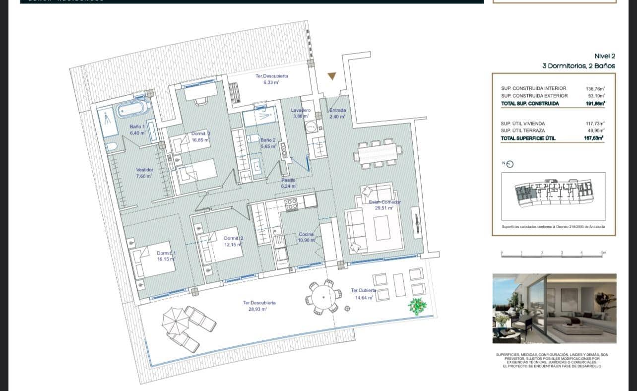 3 soveværelse Lejlighed til salg i Torrequebrada - € 895.000 (Ref: 8798881)