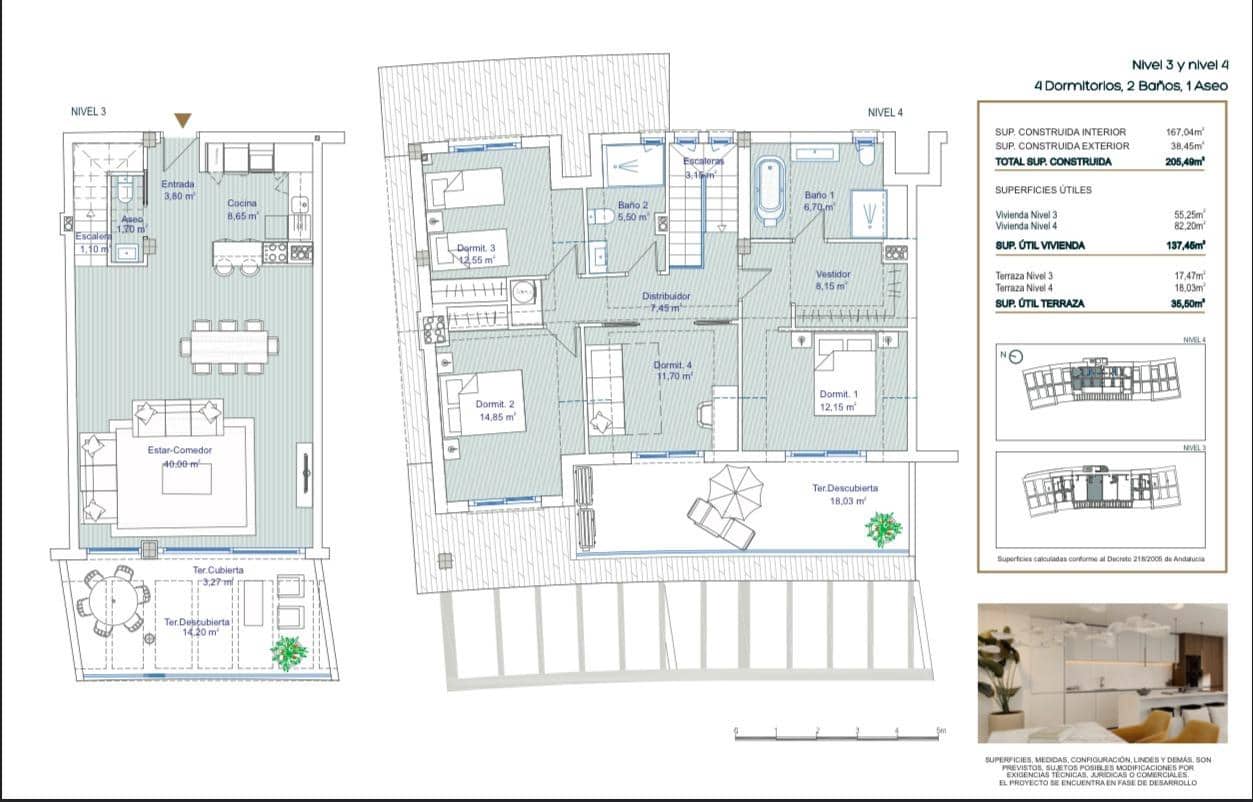 3 soveværelse Lejlighed til salg i Torrequebrada - € 895.000 (Ref: 8798881)