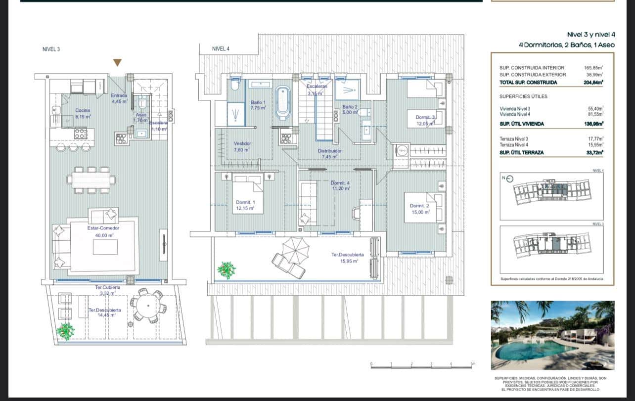 3 soveværelse Lejlighed til salg i Torrequebrada - € 895.000 (Ref: 8798881)