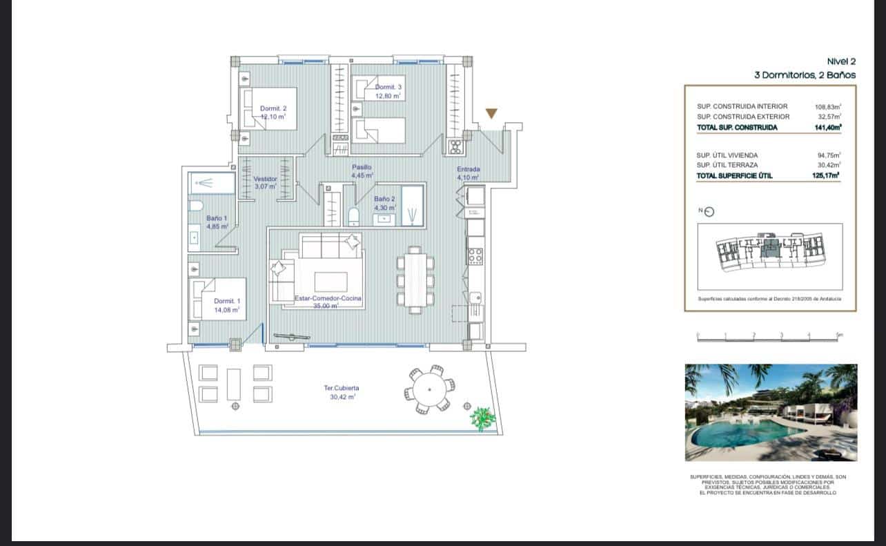 3 soveværelse Lejlighed til salg i Torrequebrada - € 895.000 (Ref: 8798881)
