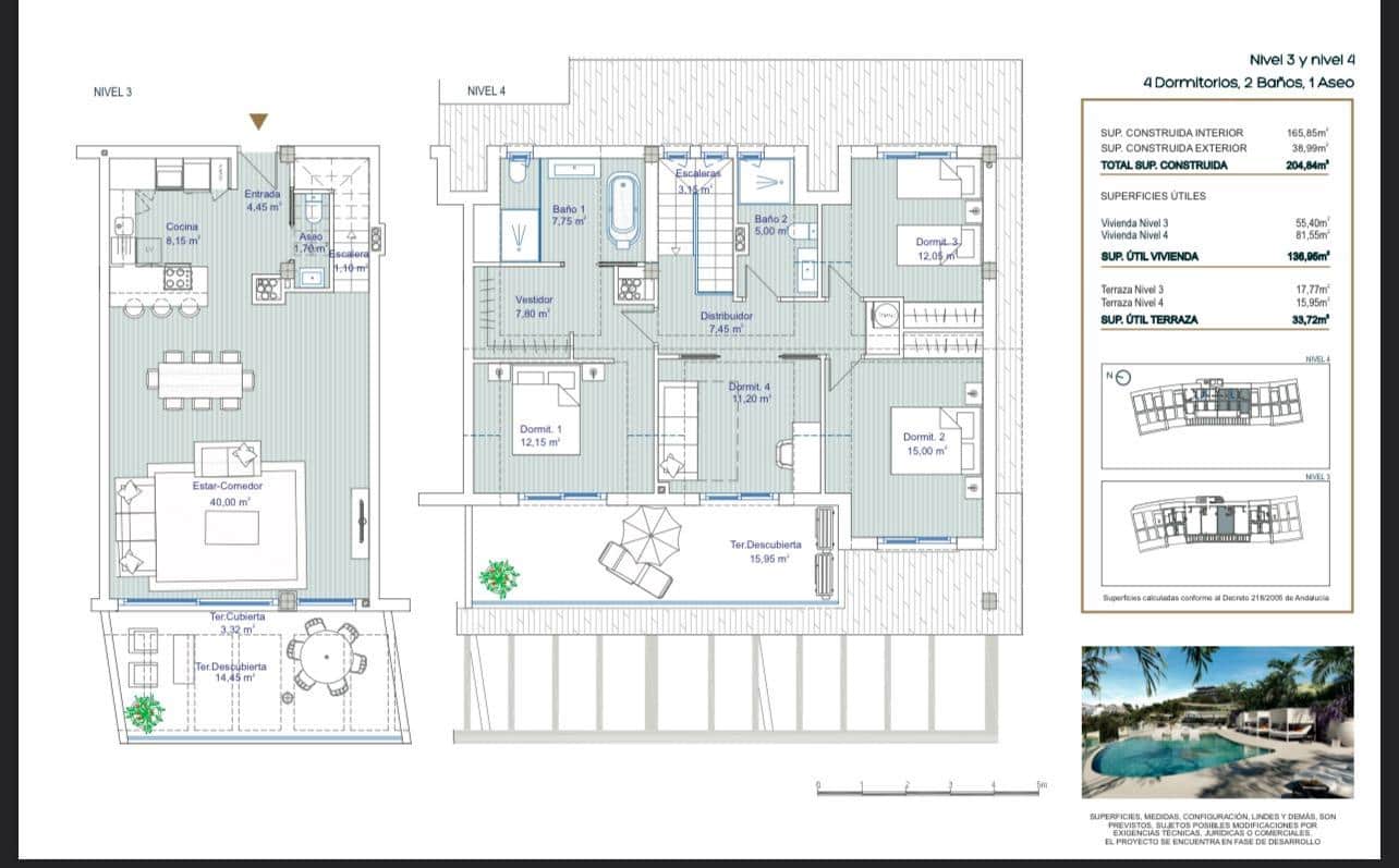 3 soveværelse Lejlighed til salg i Torrequebrada - € 895.000 (Ref: 8798881)