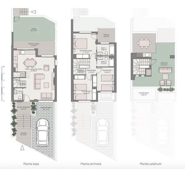 3 soveværelse Rækkehus til salg i Fuengirola med swimmingpool - € 470.000 (Ref: 8802244)