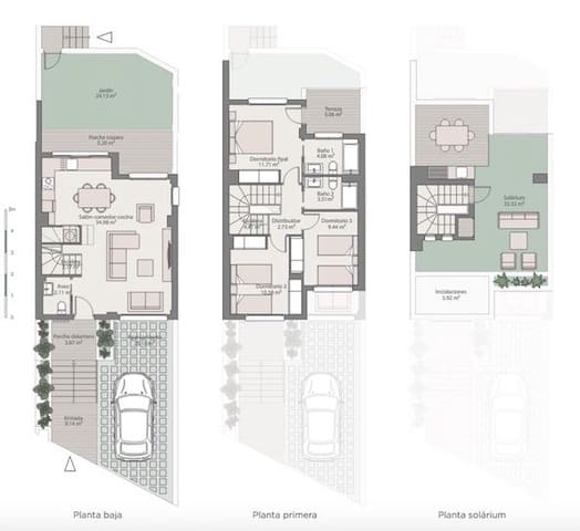 3 soveværelse Rækkehus til salg i Fuengirola med swimmingpool - € 470.000 (Ref: 8802244)