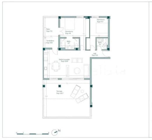2 makuuhuone Asunto myytävänä paikassa Torrequebrada, Benalmádena mukana uima-altaan 
autotalli - 420 000 € (Ref: 9057674)