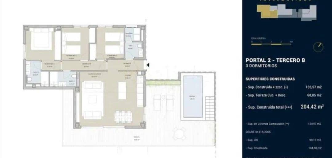 3 sypialnia Penthouse na sprzedaż w Torremolinos z garażem - 1 145 000 € (Ref: 9189135)