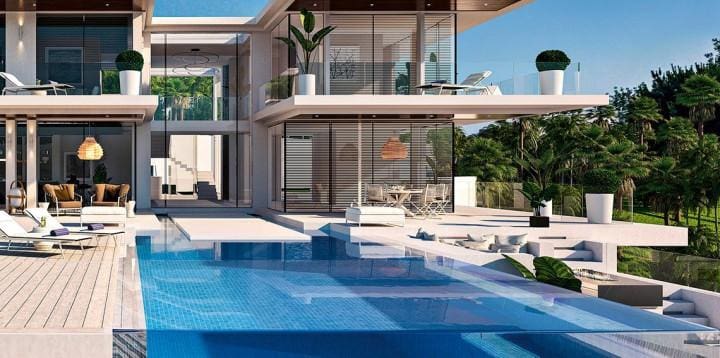 Chalet de 4 habitaciones en Estepona en venta con piscina - 1.595.000 € (Ref: 10001437)