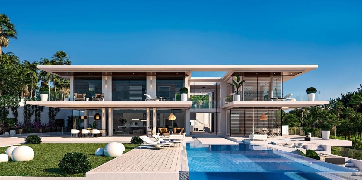 Chalet de 4 habitaciones en Estepona en venta con piscina - 1.595.000 € (Ref: 10001437)