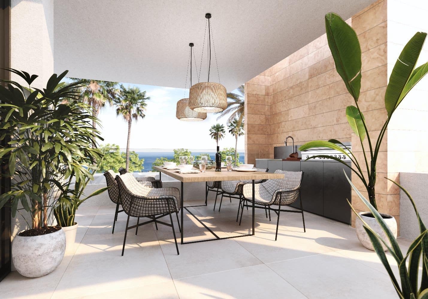 3 soveværelse Lejlighed til salg i New Golden Mile med swimmingpool garage - € 645.000 (Ref: 10002010)