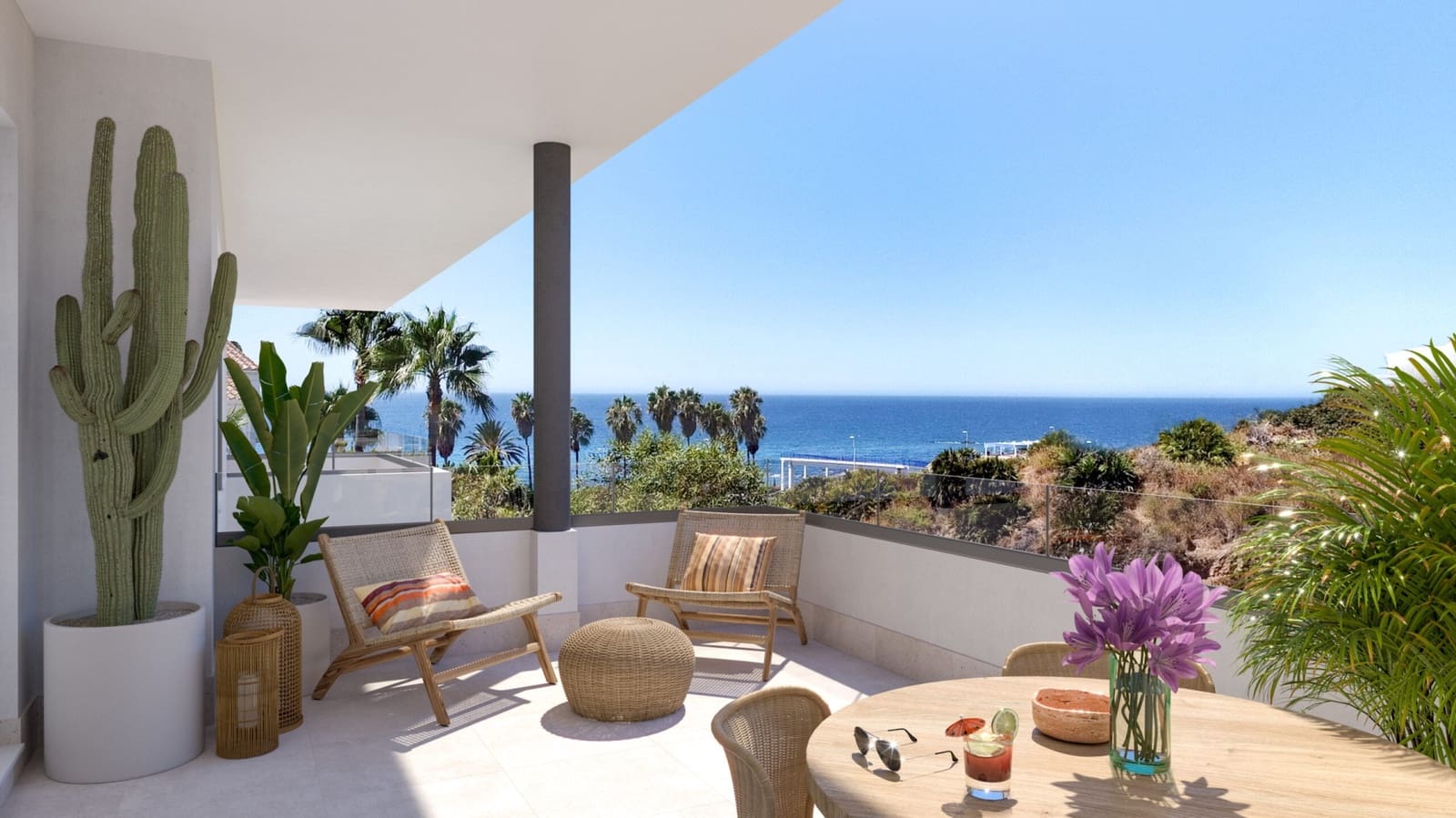 Apartamento de 2 habitaciones en Mijas Costa en venta con piscina garaje - 384.900 € (Ref: 10002012)