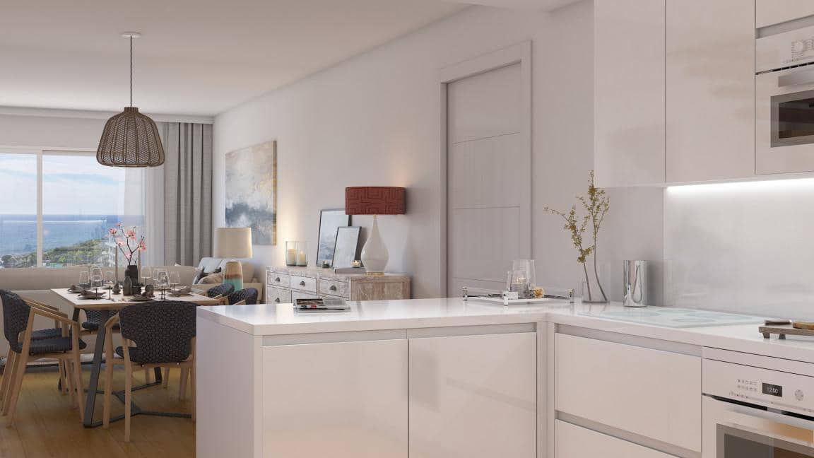 Apartamento de 2 habitaciones en Mijas Costa en venta con piscina garaje - 355.000 € (Ref: 10002013)