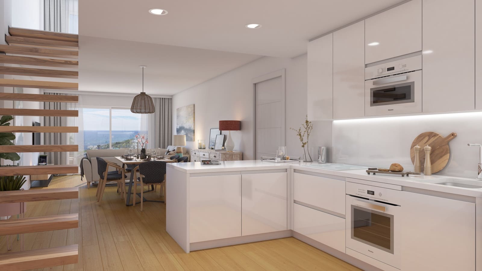 Apartamento de 2 habitaciones en Mijas Costa en venta con piscina garaje - 355.000 € (Ref: 10002013)