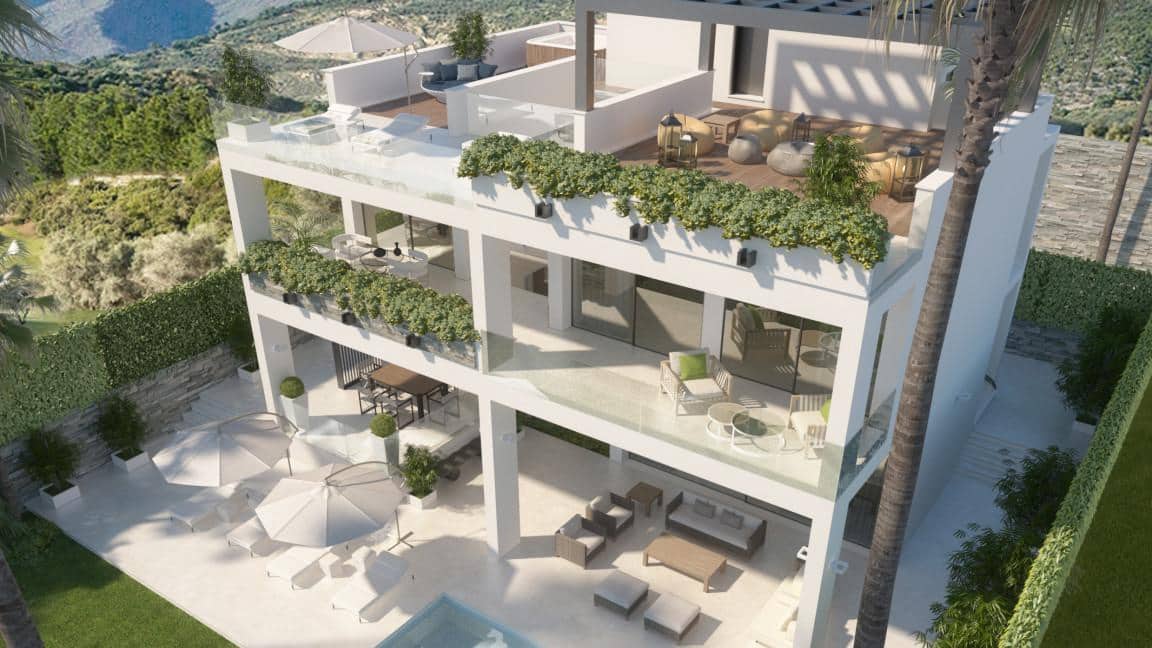 3 soverom Villa til salgs i Estepona med svømmebasseng garasje - € 885 000 (Ref: 10002128)