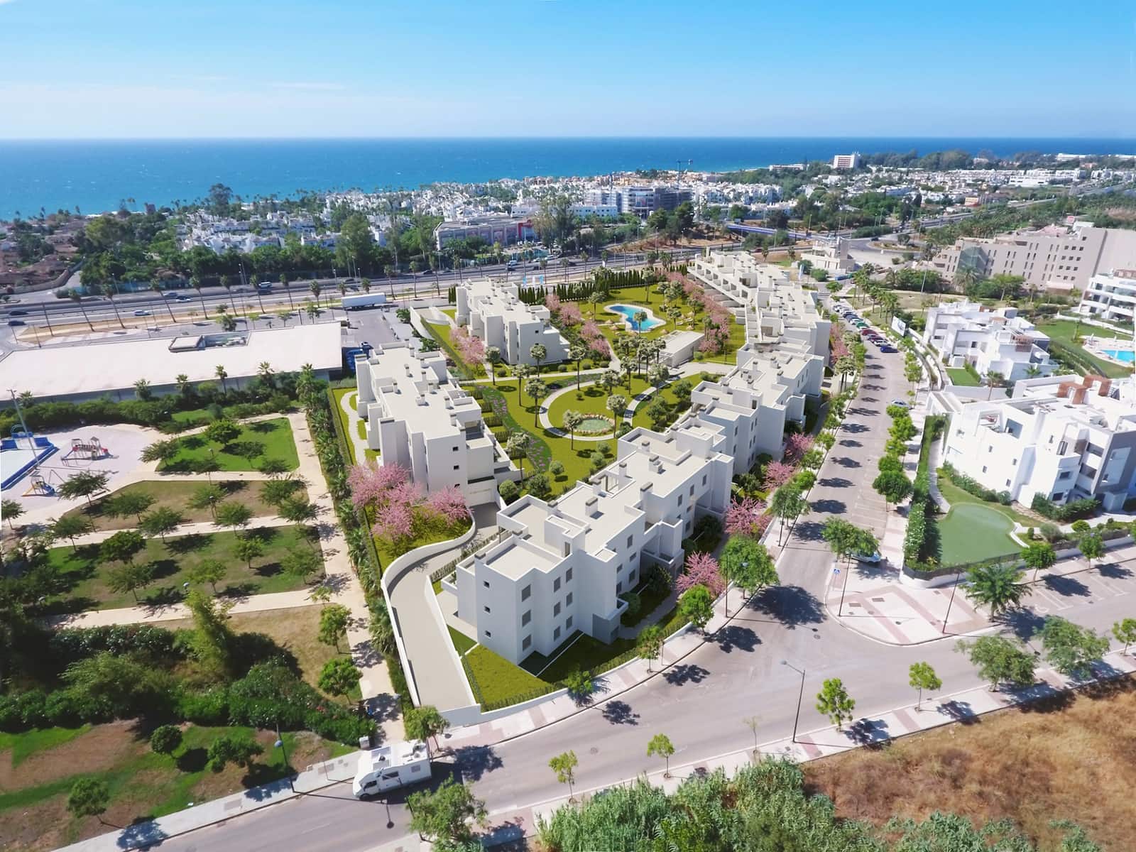 3 camera da letto Appartamento in vendita in New Golden Mile con piscina garage - 430.000 € (Rif: 10002132)