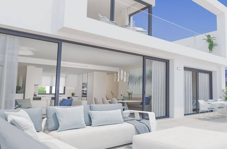 3 sypialnia Apartament na sprzedaż w Mijas Costa z basenem garażem - 295 000 € (Ref: 10065800)
