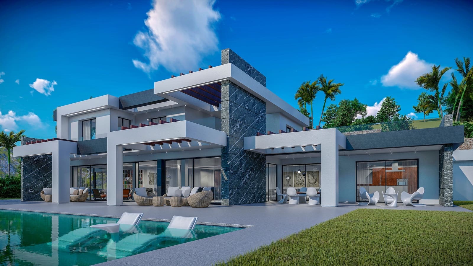 4 sypialnia Willa na sprzedaż w Marbella z basenem garażem - 2 700 000 € (Ref: 9447939)