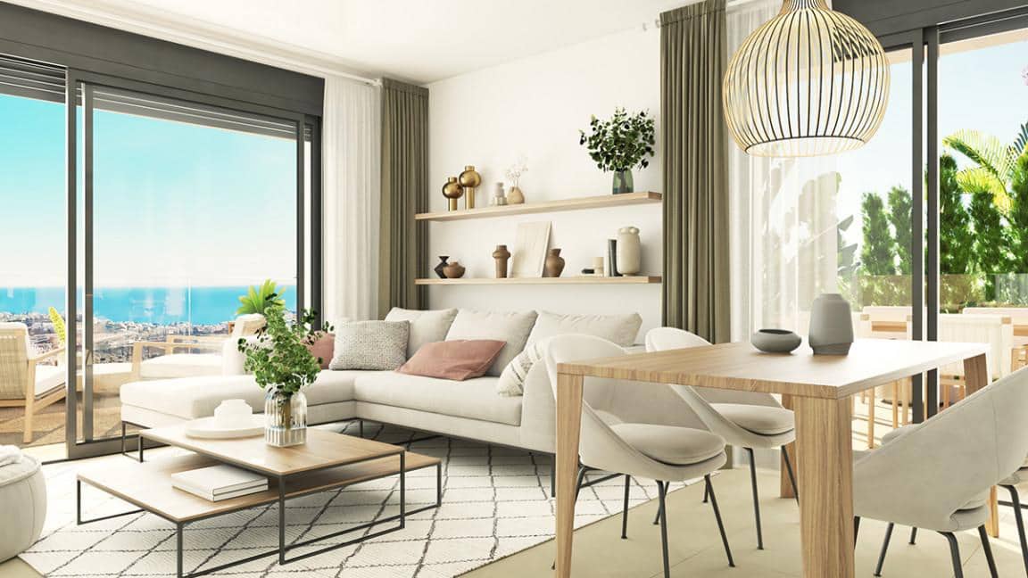 3 sypialnia Apartament na sprzedaż w Mijas Costa z basenem garażem - 352 000 € (Ref: 9507828)