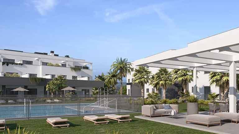 Apartamento de 3 habitaciones en Estepona en venta con piscina garaje - 291.600 € (Ref: 9554020)