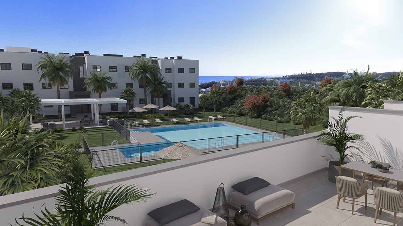 Apartamento de 3 habitaciones en Estepona en venta con piscina garaje - 291.600 € (Ref: 9554020)