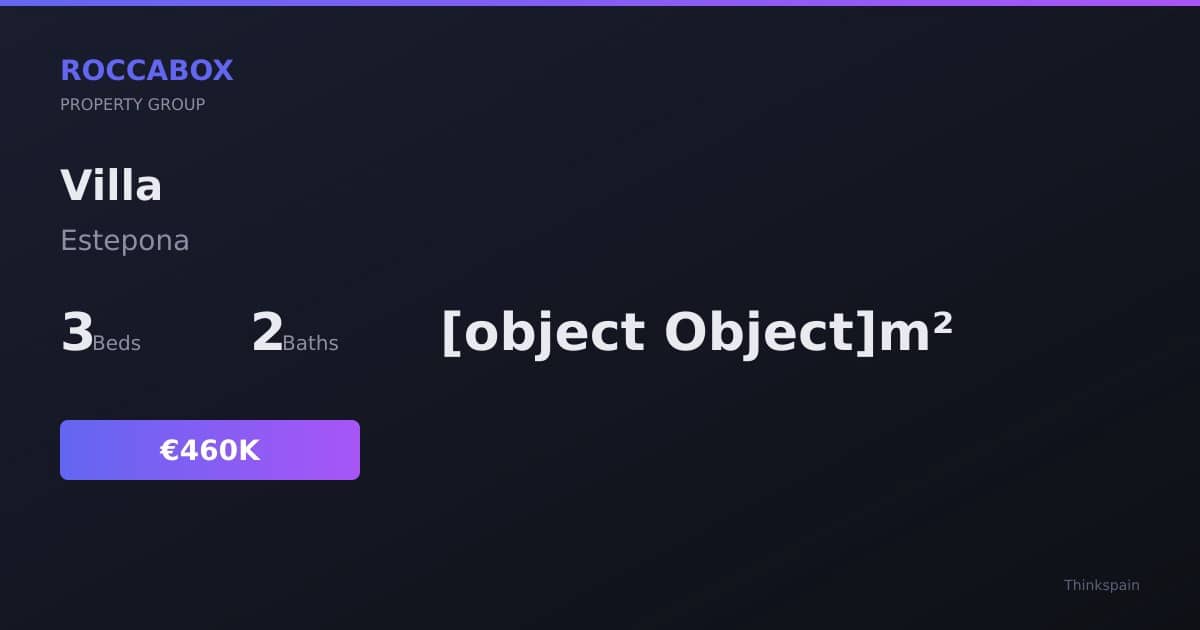 3 Zimmer Villa zu verkaufen in Estepona mit Pool Garage - 460.000 € (Ref: 9725638)