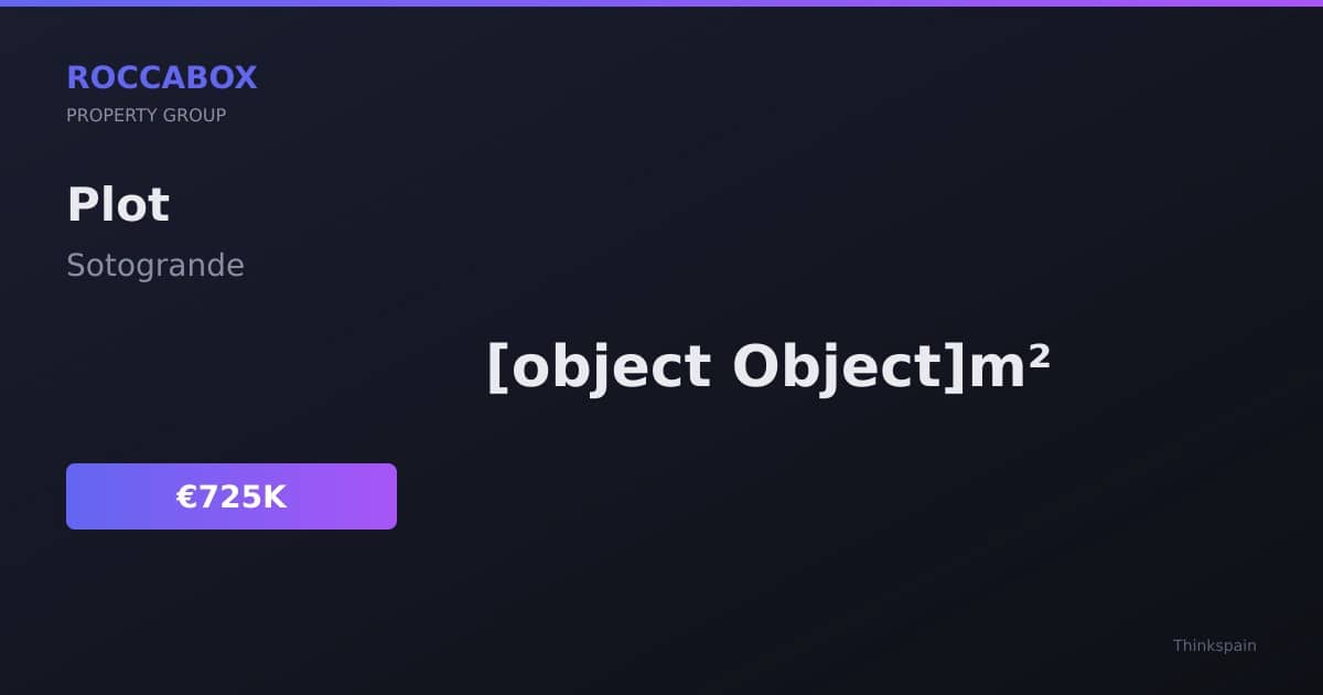 Solar/Parcela en Sotogrande en venta - 725.000 € (Ref: 9726005)