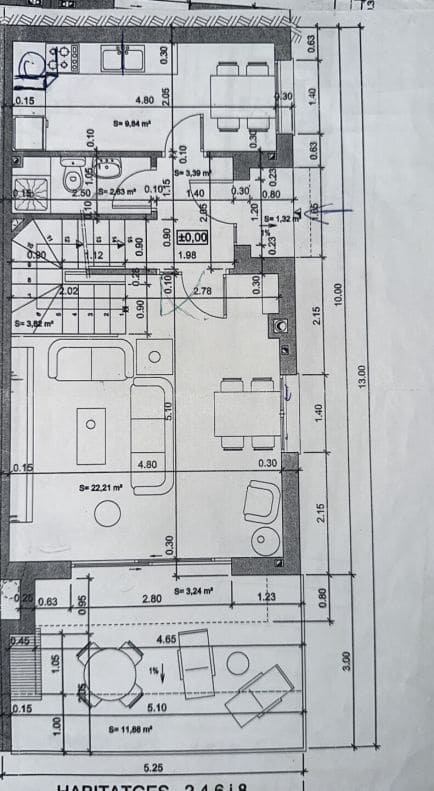 2 makuuhuone Omakotitalo myytävänä paikassa Llanca mukana 
autotalli - 450 000 € (Ref: 9431695)